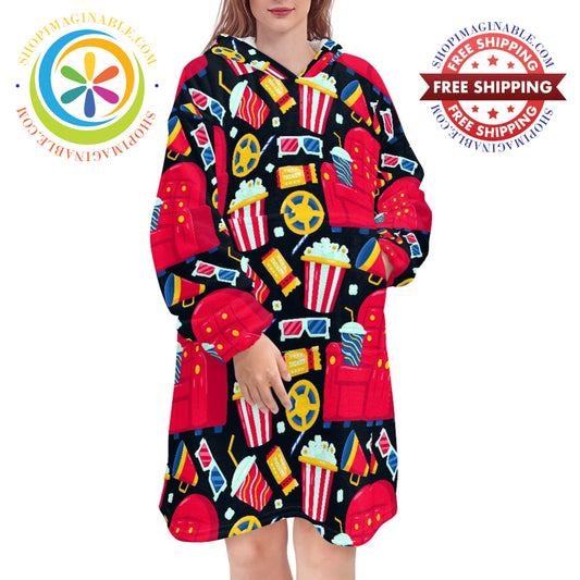 Movie Time - Blanket Hoodie white / ONESIZE Blanket Hoodie