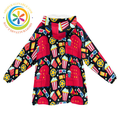 Movie Time - Blanket Hoodie white / ONESIZE Blanket Hoodie