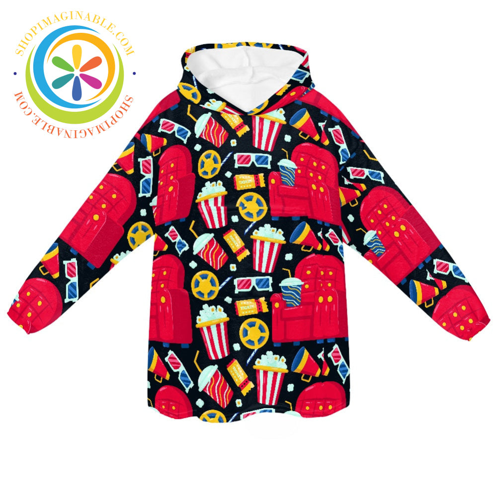 Movie Time - Blanket Hoodie white / ONESIZE Blanket Hoodie