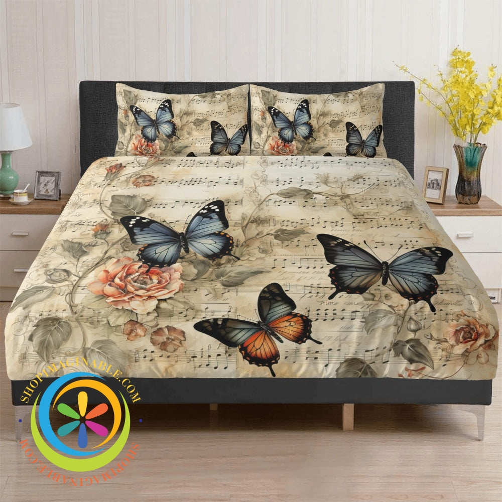 Musical Butterfly Bedding Set