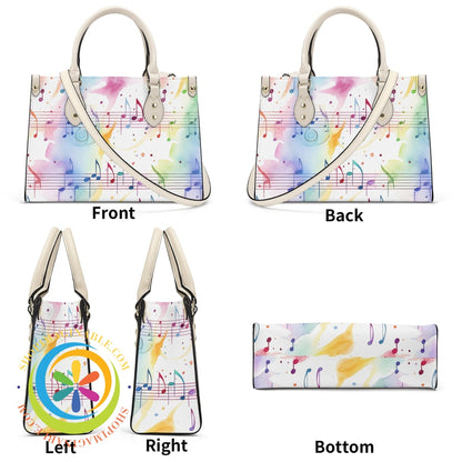 Musical Color Splash Ladies Handbag