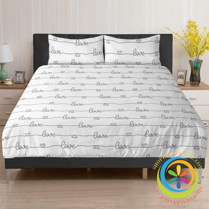 Must Be Love Bedding Set