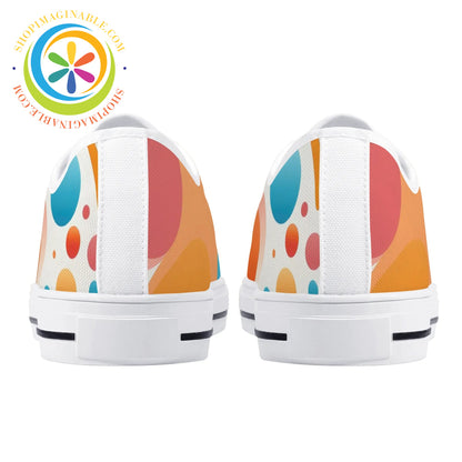 Mystical Abstract Ladies Low Top Canvas Shoes