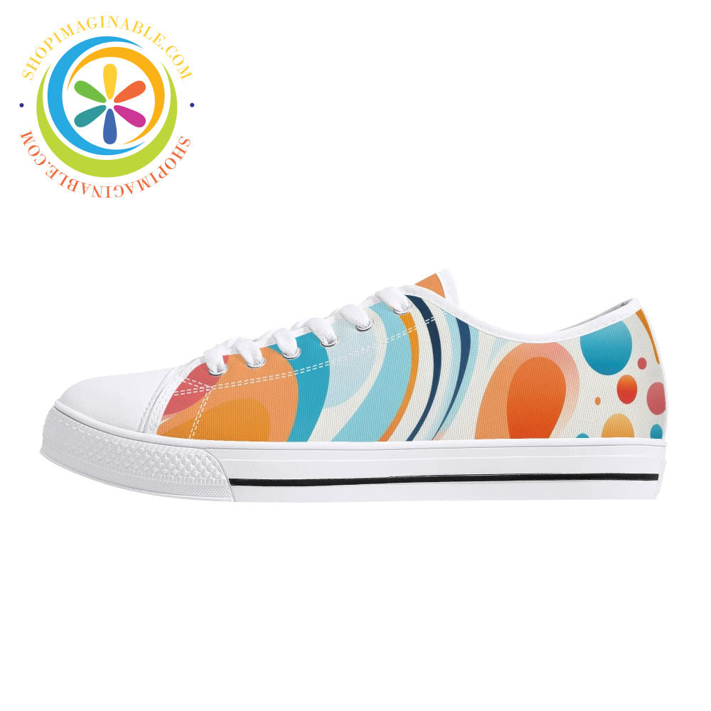 Mystical Abstract Ladies Low Top Canvas Shoes