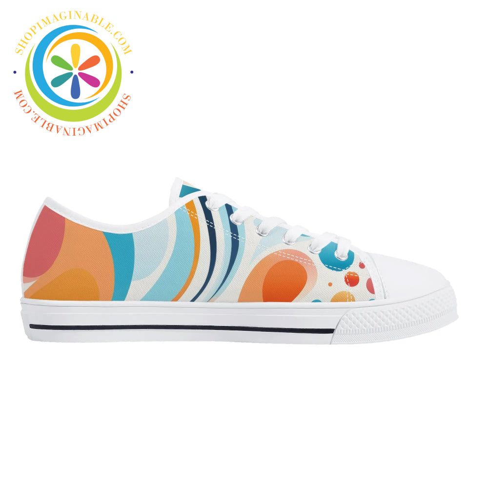 Mystical Abstract Ladies Low Top Canvas Shoes