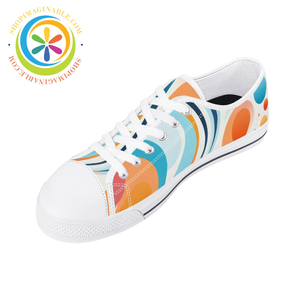 Mystical Abstract Ladies Low Top Canvas Shoes