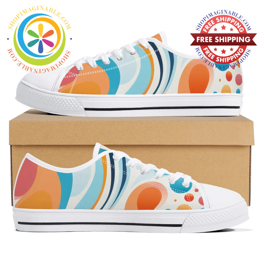 Mystical Abstract Ladies Low Top Canvas Shoes Us12 (Eu44)