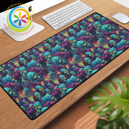 Mystical Gothic Skulls Large Gaming Mouse Pad