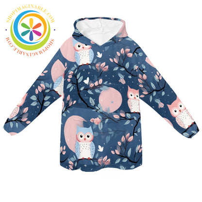 Night Owl - Blanket Hoodie white / ONESIZE