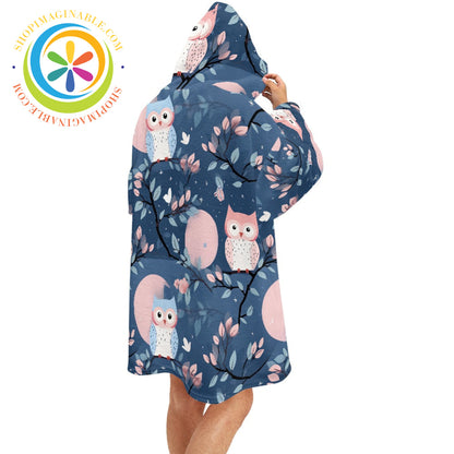 Night Owl - Blanket Hoodie white / ONESIZE