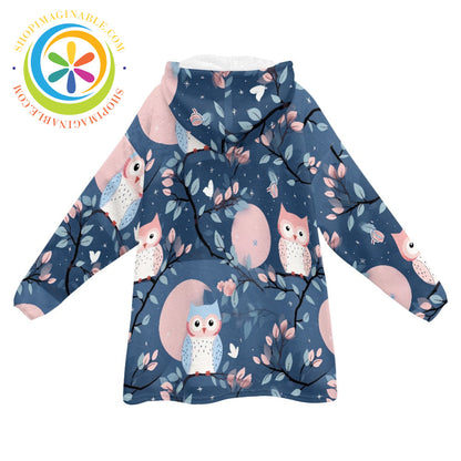 Night Owl - Blanket Hoodie white / ONESIZE