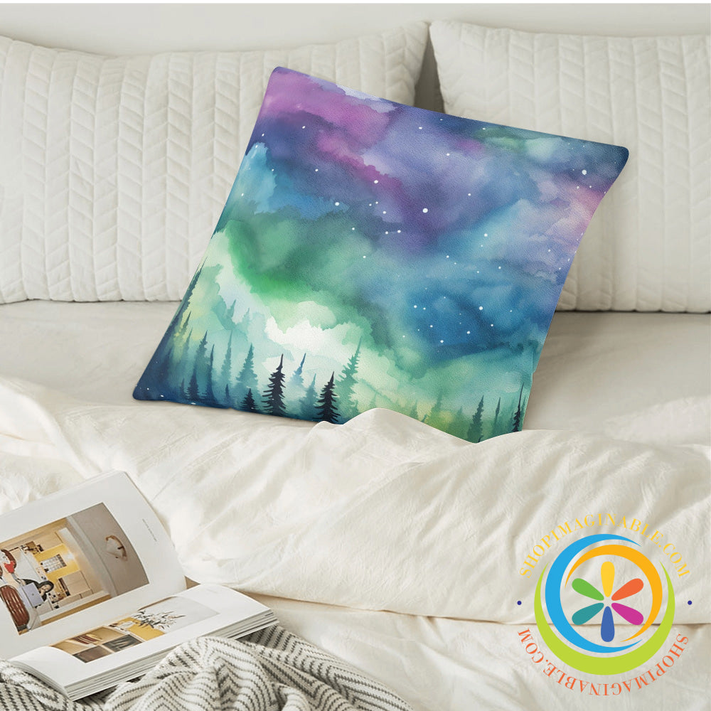 Northern Lights Pillow Cover