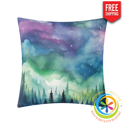 Northern Lights Pillow Cover