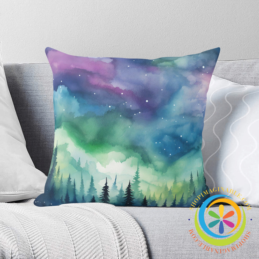 Northern Lights Pillow Cover