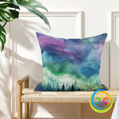 Northern Lights Pillow Cover