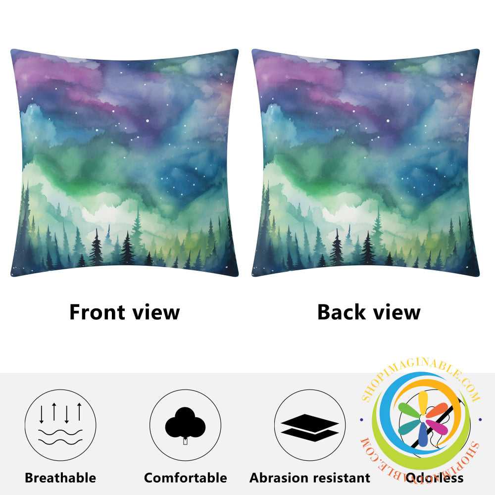 Northern Lights Pillow Cover