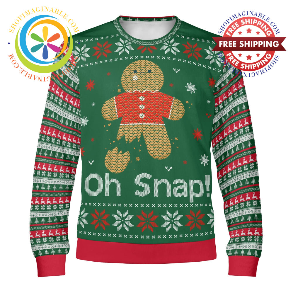 Oh Snap! Winter Christmas Ugly Sweatshirt - Unisex S