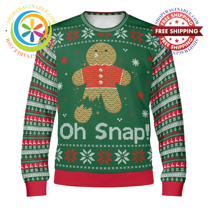 Oh Snap! Winter Christmas Ugly Sweatshirt - Unisex S