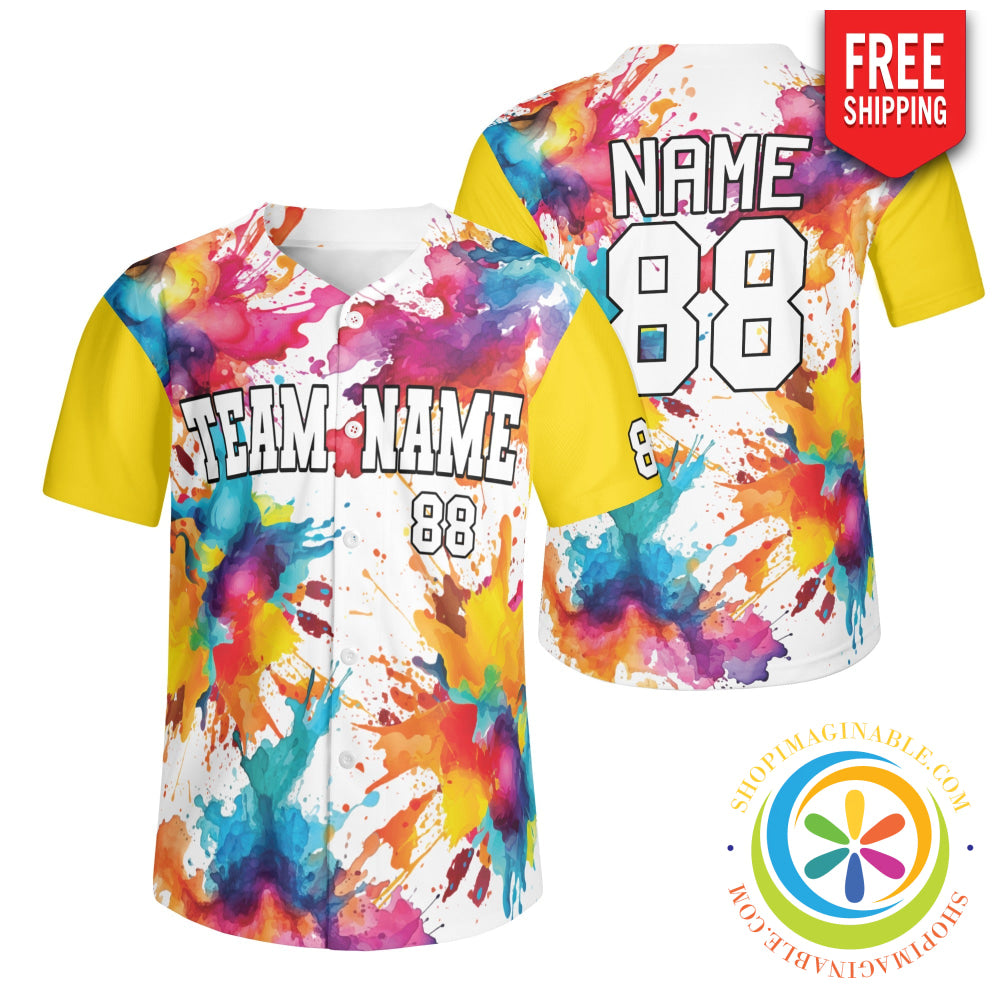 Painted Unisex Baseball Jersey S