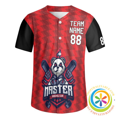 Panda Masters Unisex Baseball Jersey-ShopImaginable.com