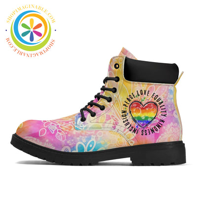 Peace • Love Equality Womens Boots