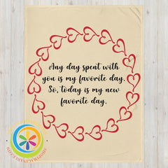 Personalized Any Day Friendship Throw Blanket-ShopImaginable.com