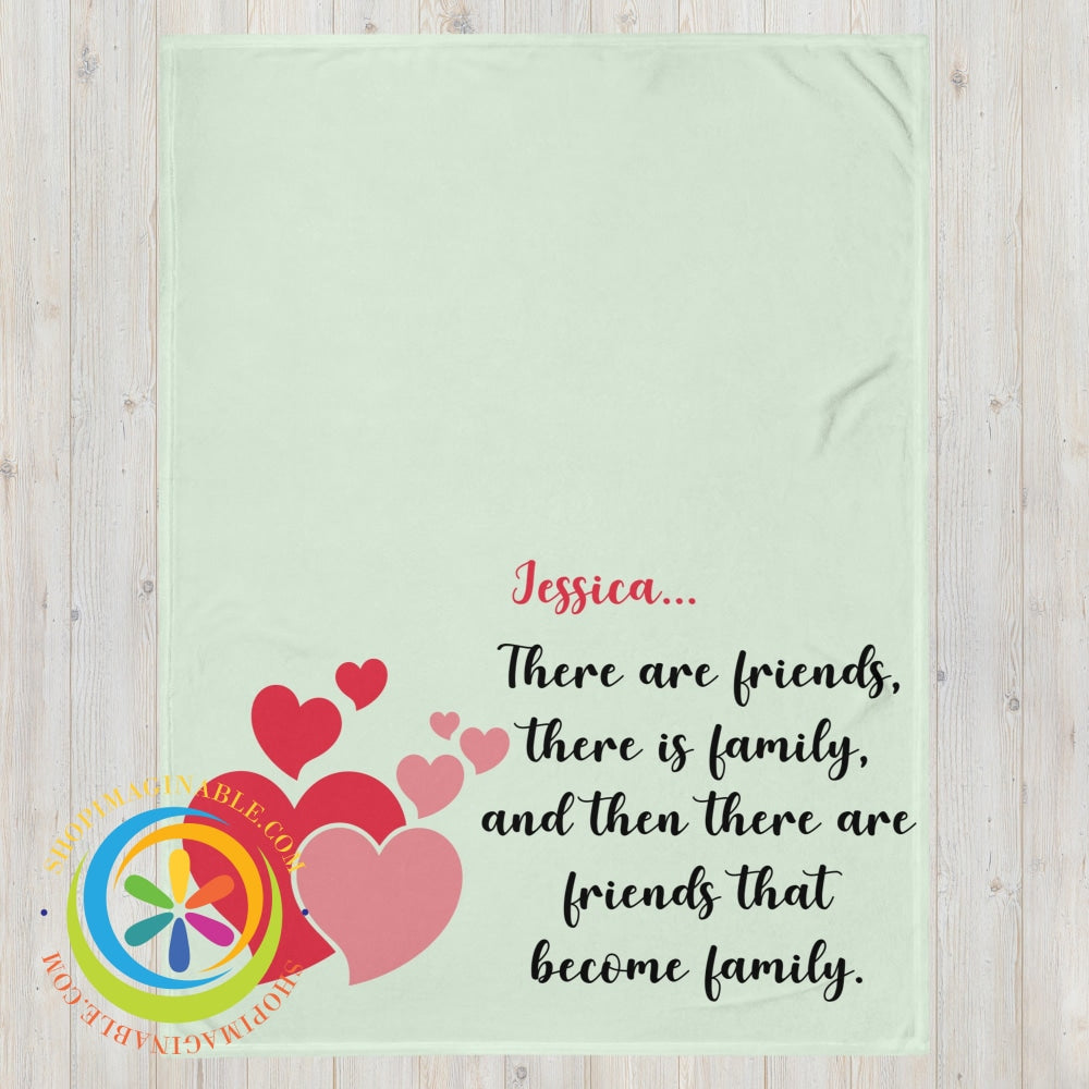 Personalized Friendship Family Throw Blanket 60×80