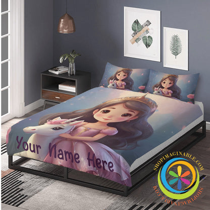 Personalized Princess Bedding Set