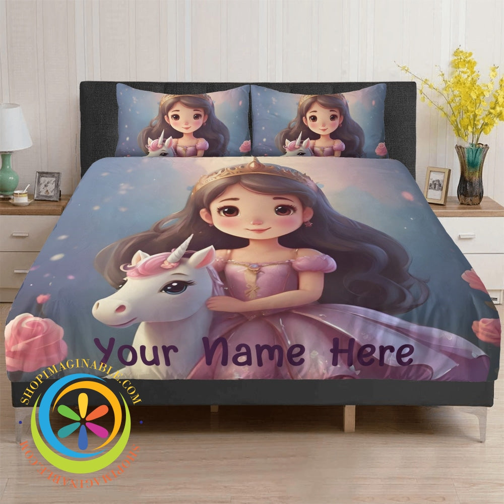 Personalized Princess Bedding Set