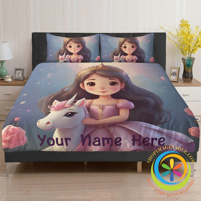 Personalized Princess Bedding Set