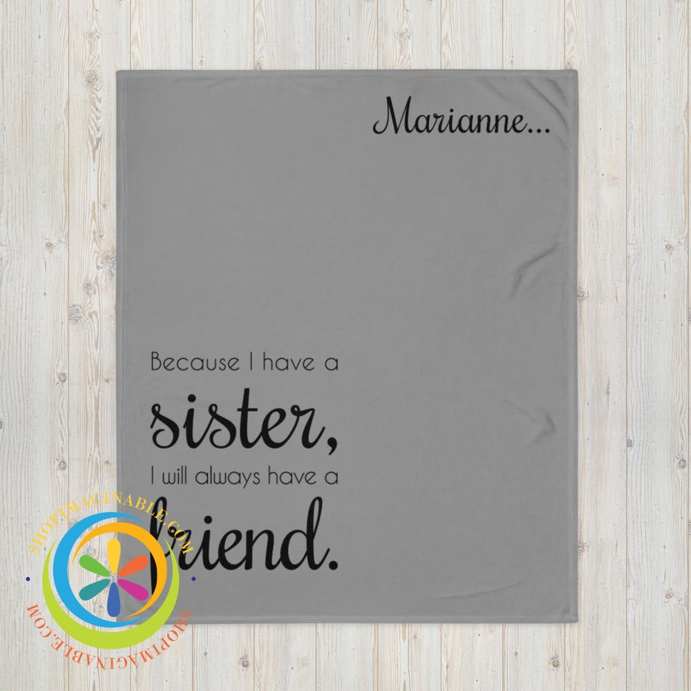 Personalized Sister Throw Blanket-ShopImaginable.com