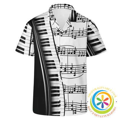 Piano Player Hawaiian Casual Shirt-ShopImaginable.com