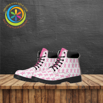 Pink Cancer Awareness Ladies Boots