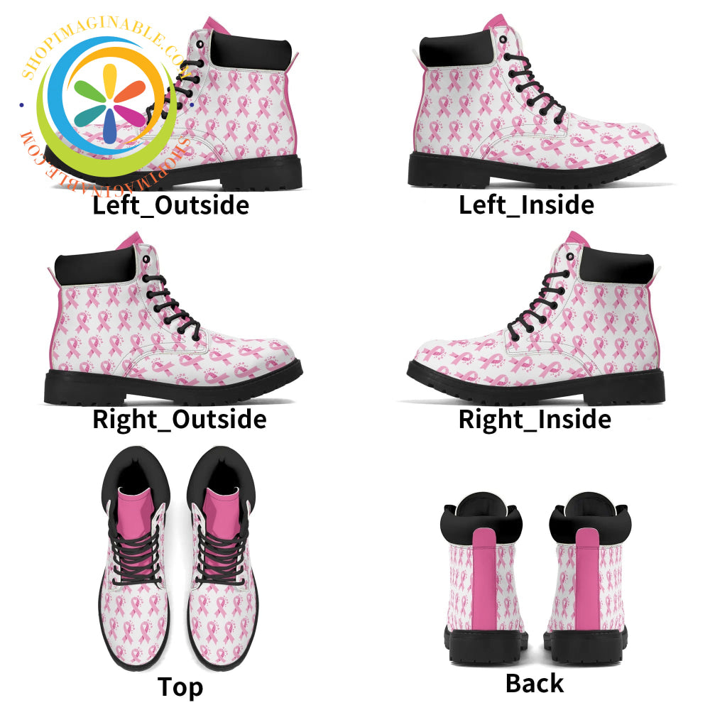 Pink Cancer Awareness Ladies Boots