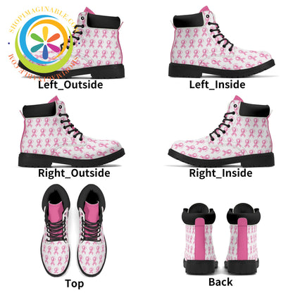 Pink Cancer Awareness Ladies Boots