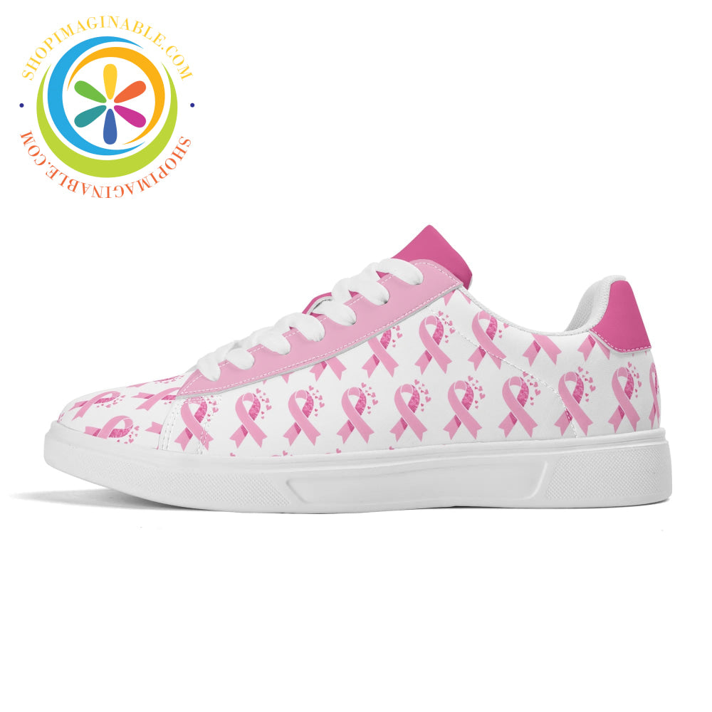 Pink Cancer Awareness Unisex Skateboard Shoes