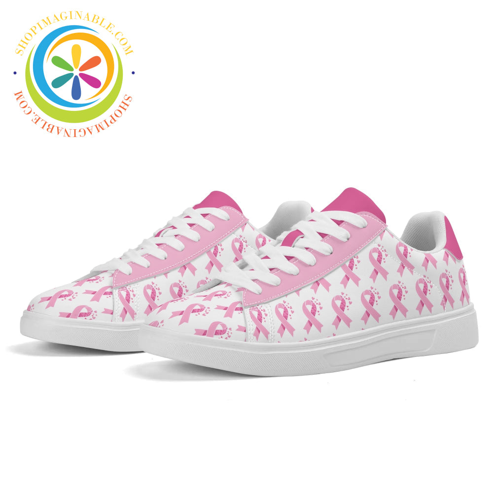 Pink Cancer Awareness Unisex Skateboard Shoes