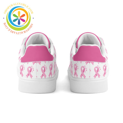 Pink Cancer Awareness Unisex Skateboard Shoes