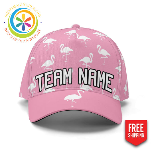 Pink Flamingo Baseball Hat