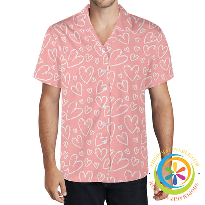 Pink Love Hawaiian Casual Shirt