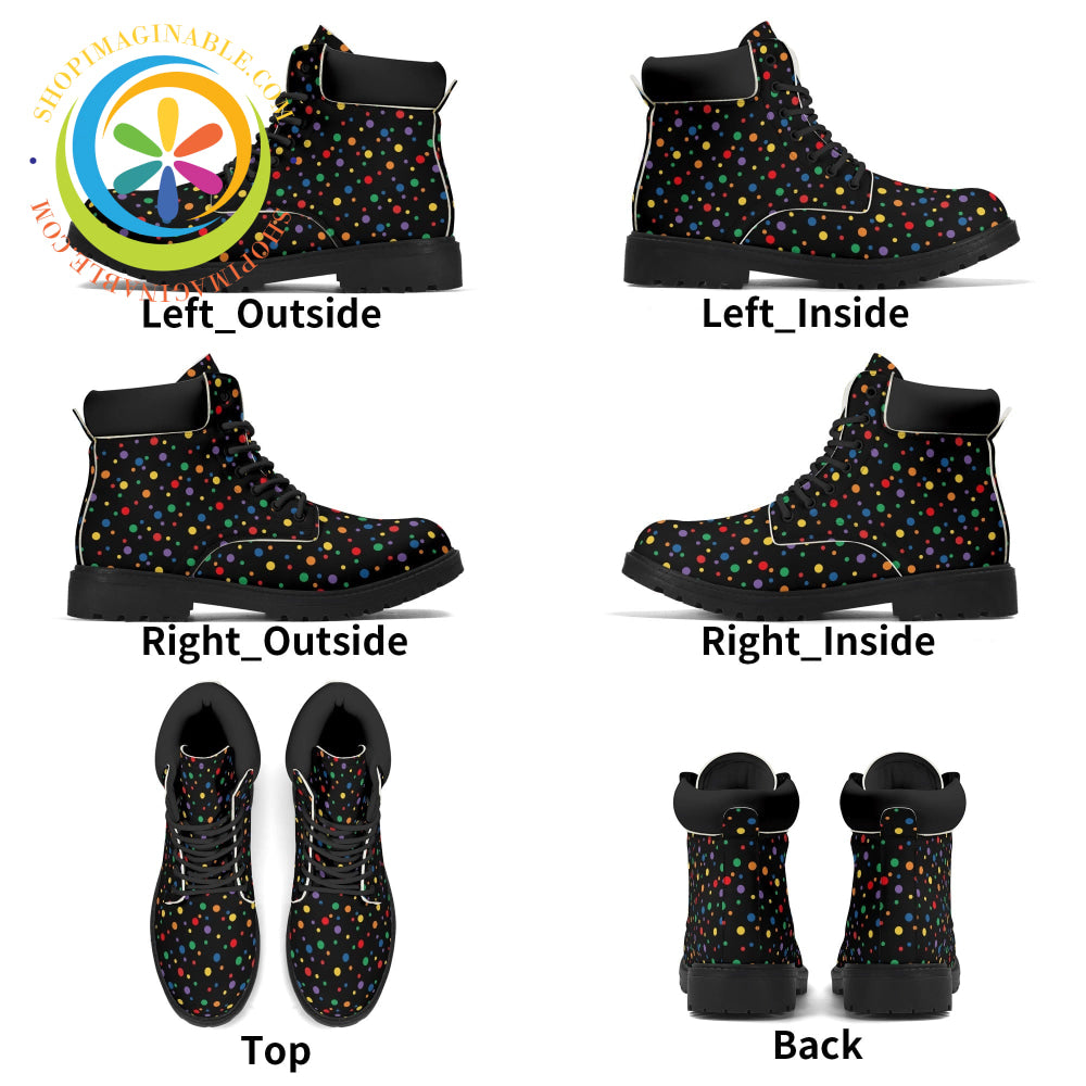 Polka Dot Confetti Ladies Boots