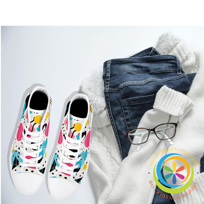 Pop Art Ladies High Top Canvas Shoes