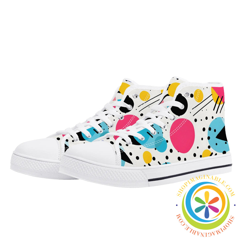 Pop Art Ladies High Top Canvas Shoes Us12 (Eu44)