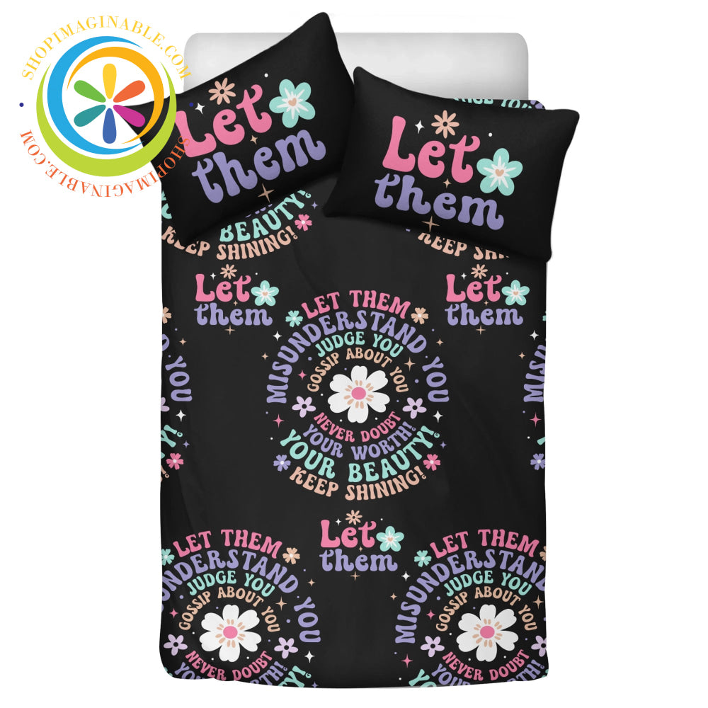 Positivity - Let Them 3 Pc Bedding Set