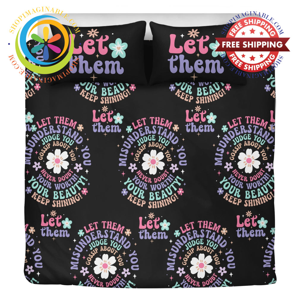 Positivity - Let Them 3 Pc Bedding Set Us Twin