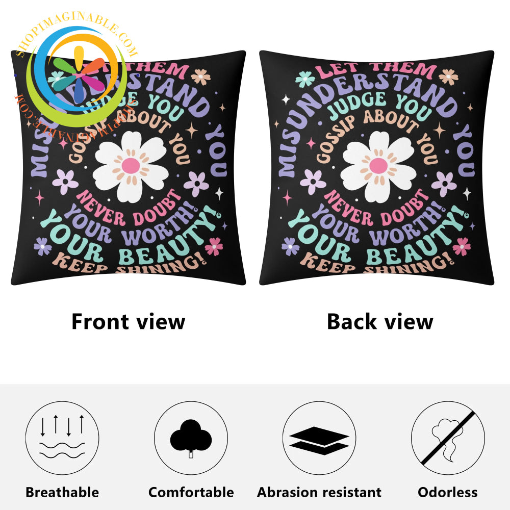 Positivity - Let Them Pillow Cover