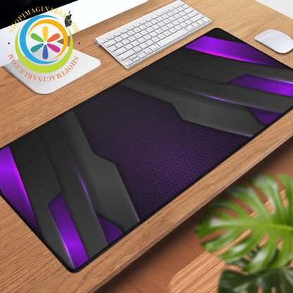 Purple Abstract Large Gaming Mouse Pad