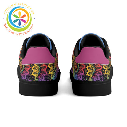 Rainbow Mandala Unisex Skateboard Shoes