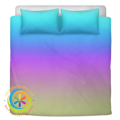 Rainbow Pride Bedding Set Black / Us Twin