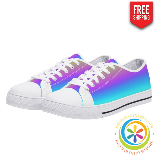 Rainbow Pride Ladies Low Top Canvas Shoes Us12 (Eu44)